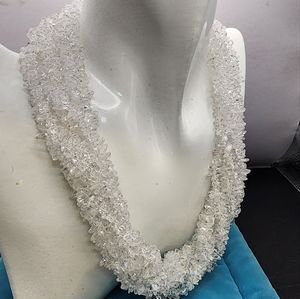 Kenneth Jay Lane Quartz Bead Torsade Necklace